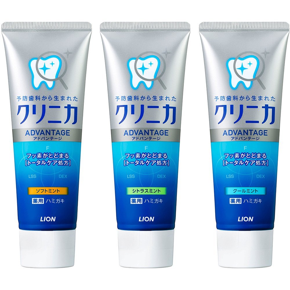 Teeth Whitening In Japan - 3PCS Japan Lion Clinica Mint Zahnpasta