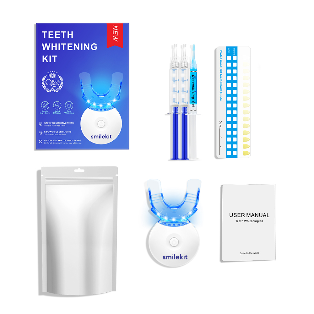 Teeth Whitening Doctor - Zahnaufhellungs-Set – 5 x LED-Licht-Zahnaufheller mit