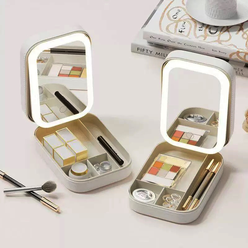 Led Mouth Tray - Smart LED Make-up Fall mit Spiegel