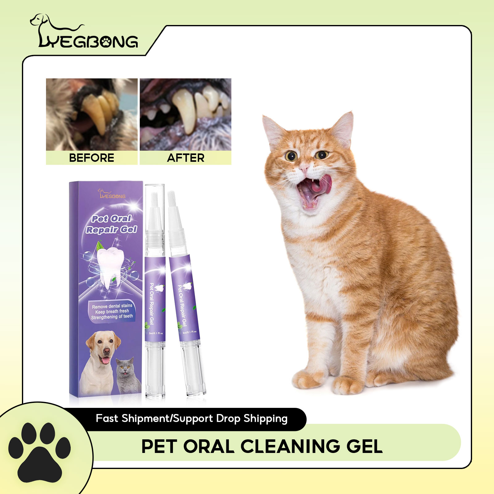 Teeth Whitening Doctor - Pet Oral Repair Gel Welpen Zahnstein