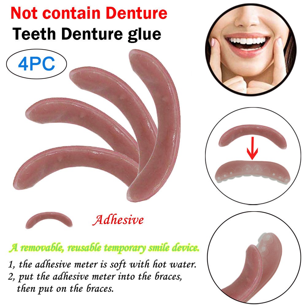 Teeth Whitening Street - 4/8 Pcs Bleaching Hosenträger Klebestreifen Temporäre