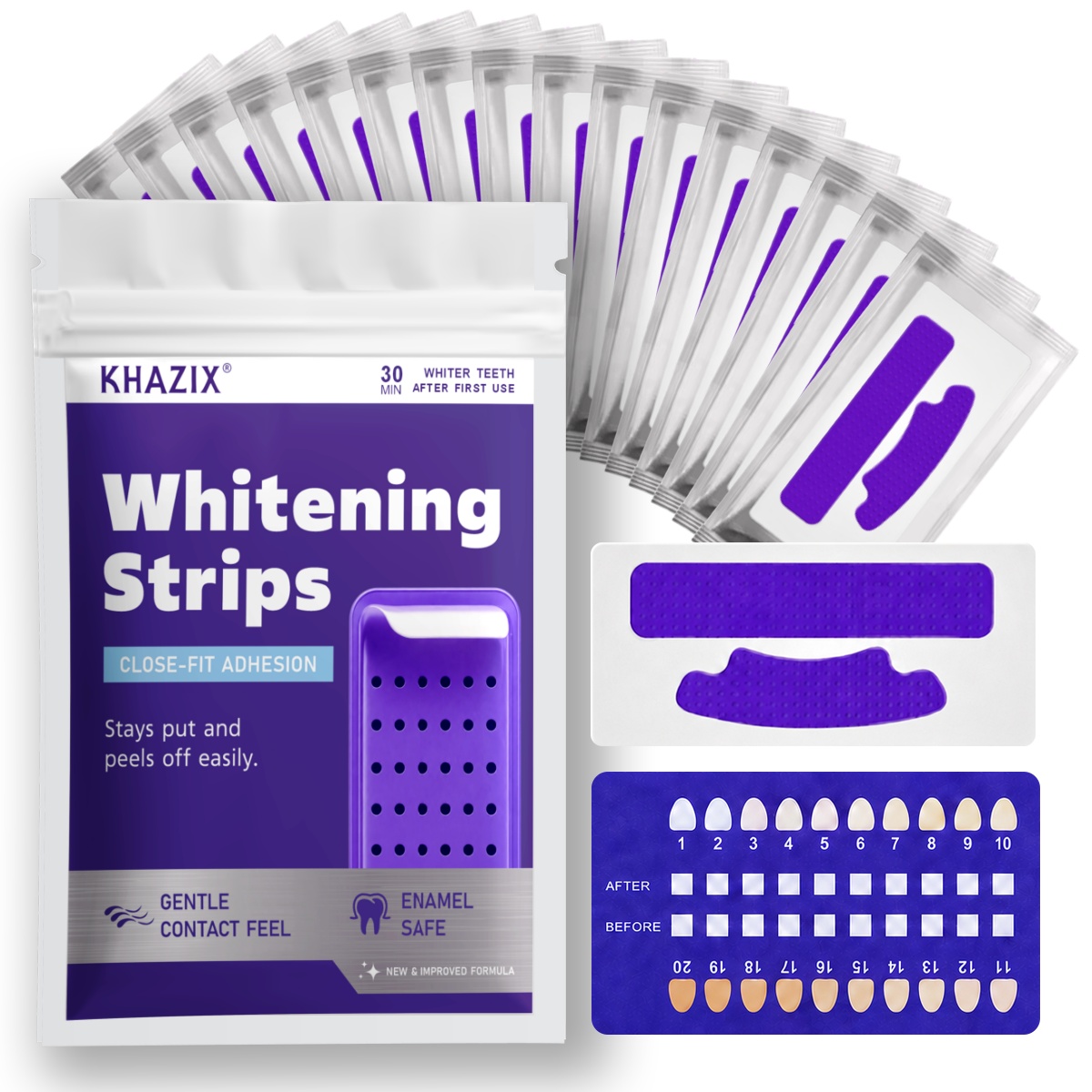 Teeth Whitening Street - 7 Stück Zahnaufhellungsstreifen für ein Weißereres