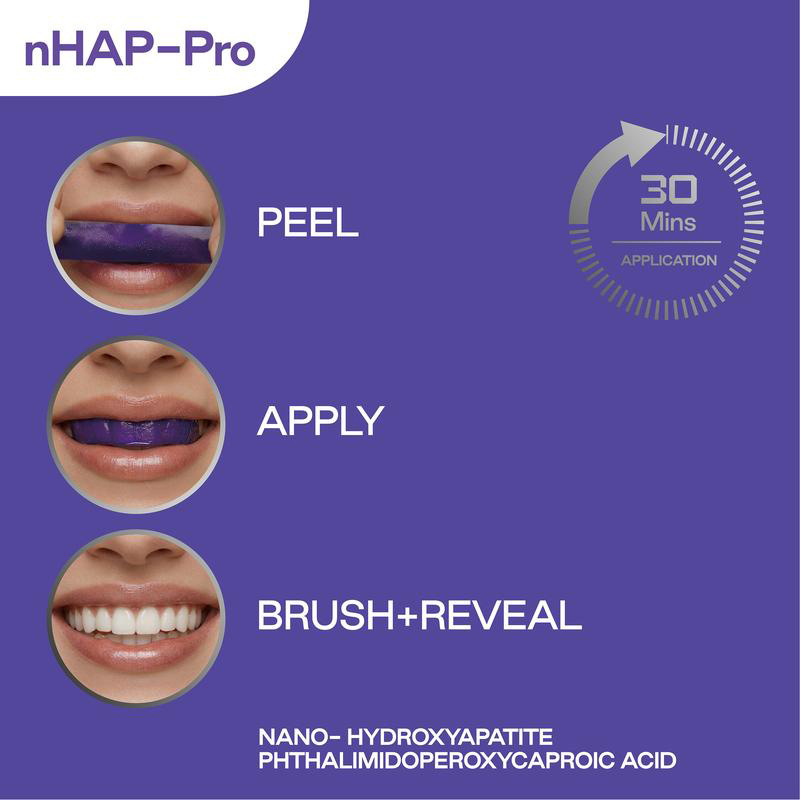 Lila Zahnaufhellungsstreifen 1 – Teeth Whitening Street Bewertung und Preis