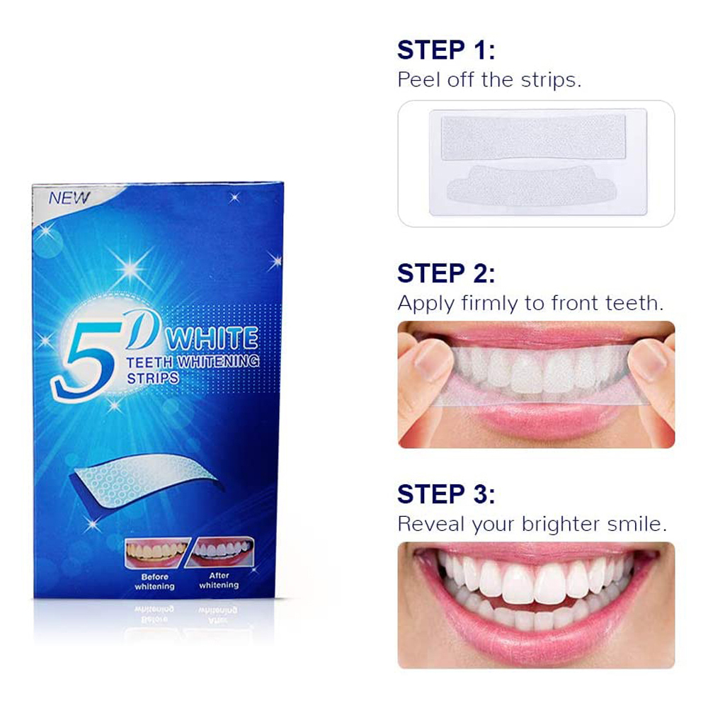 5D Weiße Zahnweißstreifen, Auf – Teeth Whitening Doctor Bewertung und Preis
